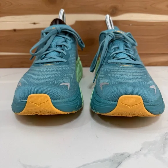 Hoka One One Arahi 6 Men's Running Shoes Walking Gym Size 9.5D Ocean Mist Lime - Picture 4 of 13